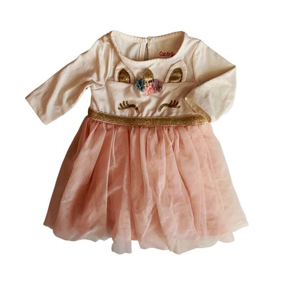 ❤️ Cat & Jack Reindeer Party Dress Size 12 Months - Picture 2 of 5